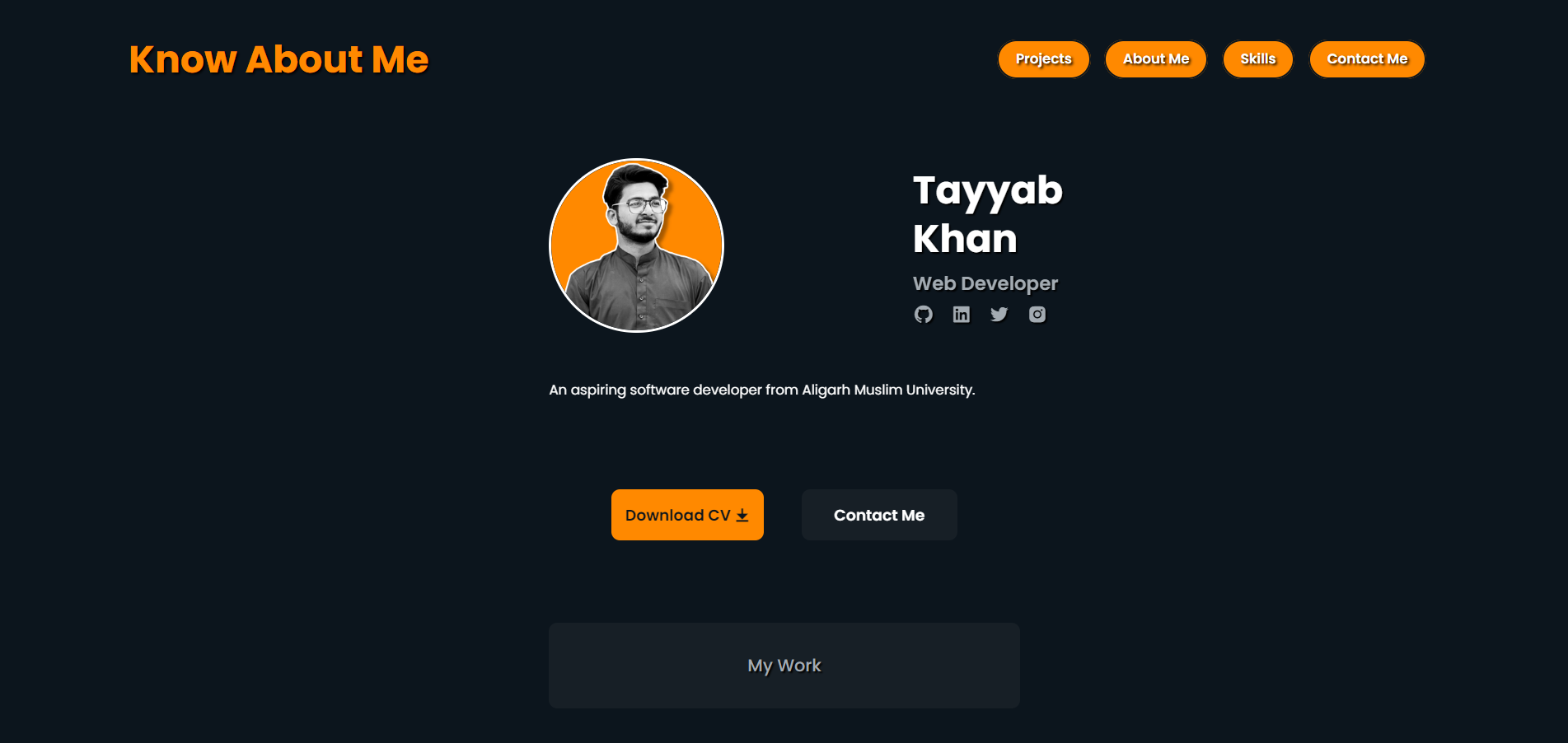 My Portfolio screenshot